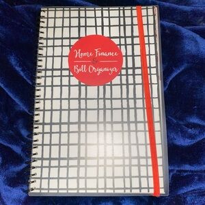 Red and Black Home Finance & Bill Organizer
